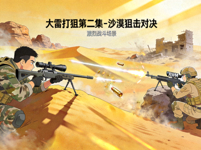 大雷打狙第二集 - 沙漠狙击对决激烈战斗场景